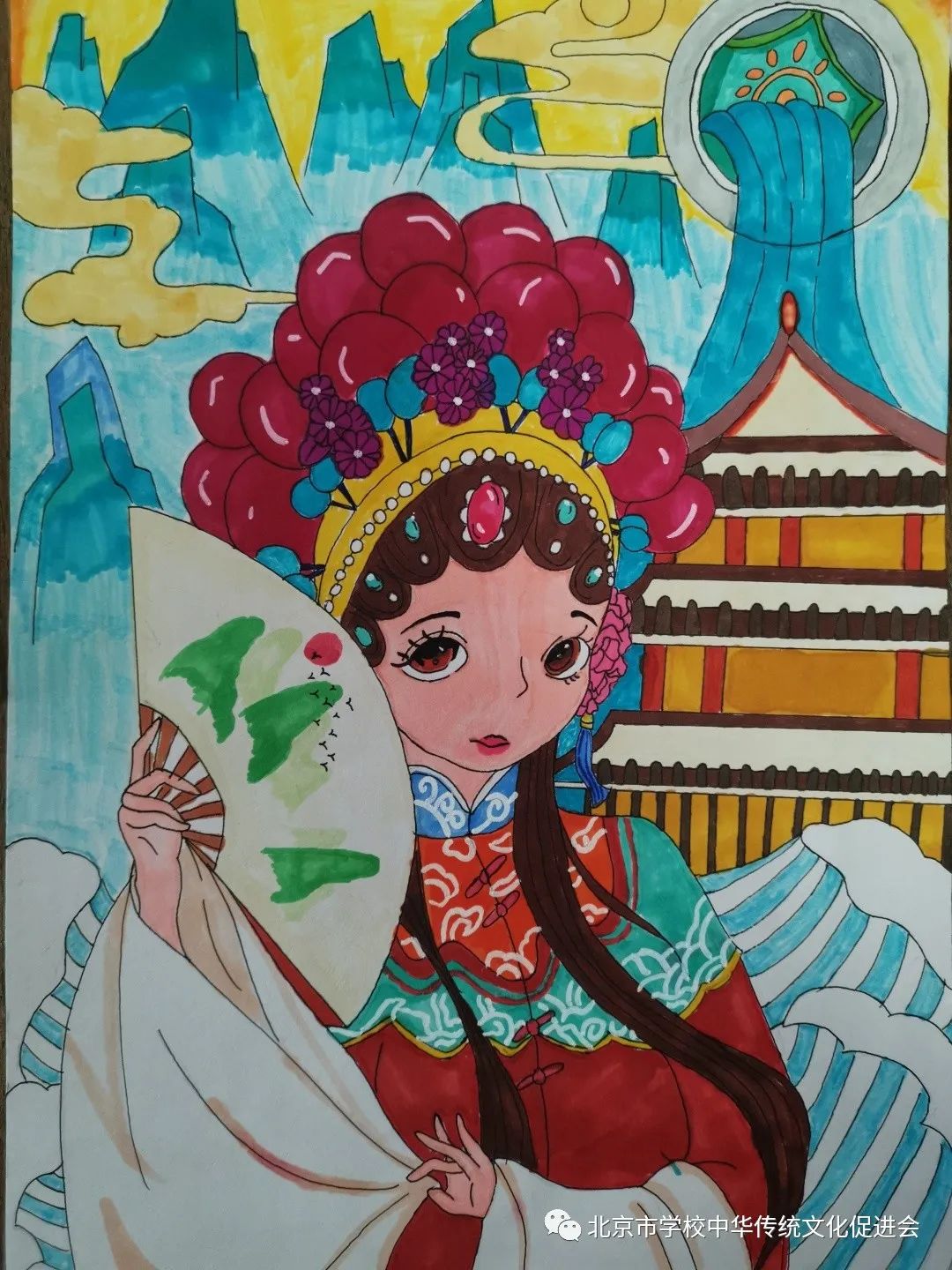 “形神兼备展国粹 戏曲传承竞芳华”戏曲人物绘画作品-第7张